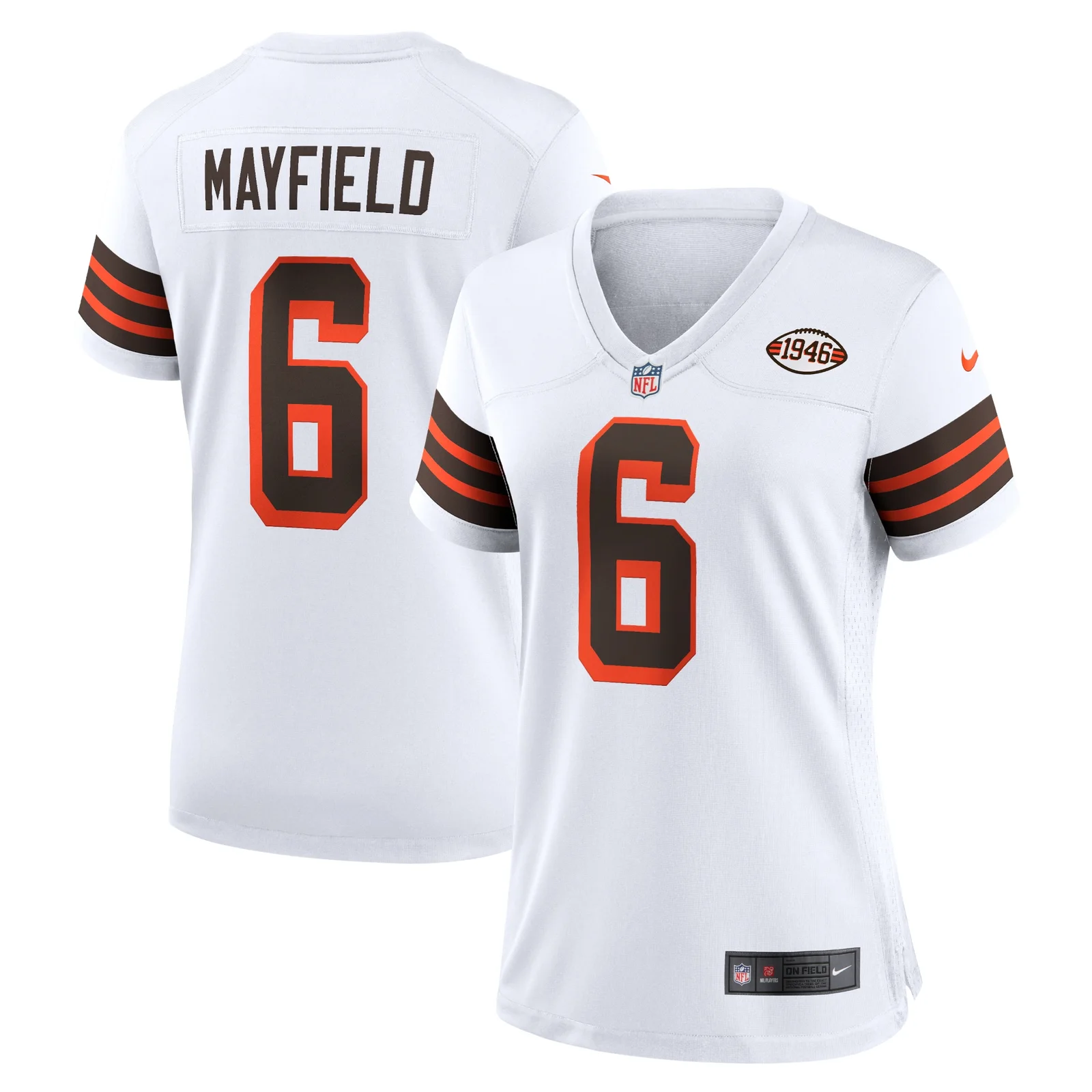 Baker Mayfield Cleveland Browns Woman's 1946 Collection Alternate Game Jersey - White -