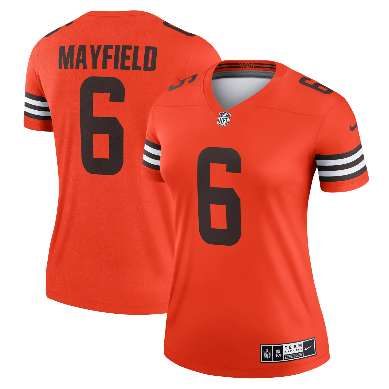 Baker Mayfield Cleveland Browns Woman's Inverted Legend Jersey - Orange -