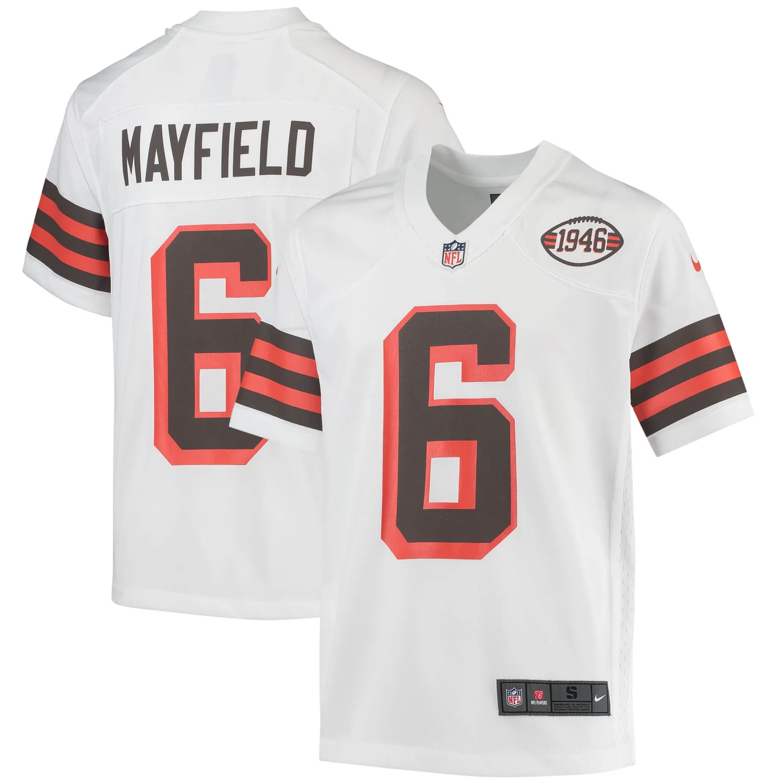 Baker Mayfield Cleveland Browns Youth 1946 Collection Alternate Game Jersey - White -