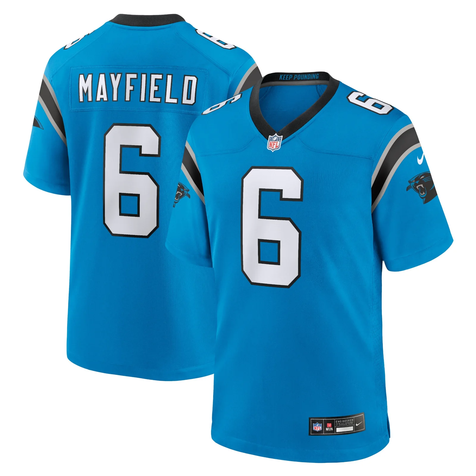 Men's Baker Mayfield Carolina Panthers Alternate Player Game Jersey - Blue -