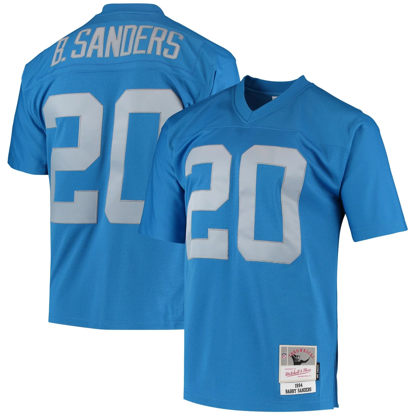 Men's Barry Sanders Detroit Lions Mitchell &amp; Ness 1994 Legacy  Jersey - Blue