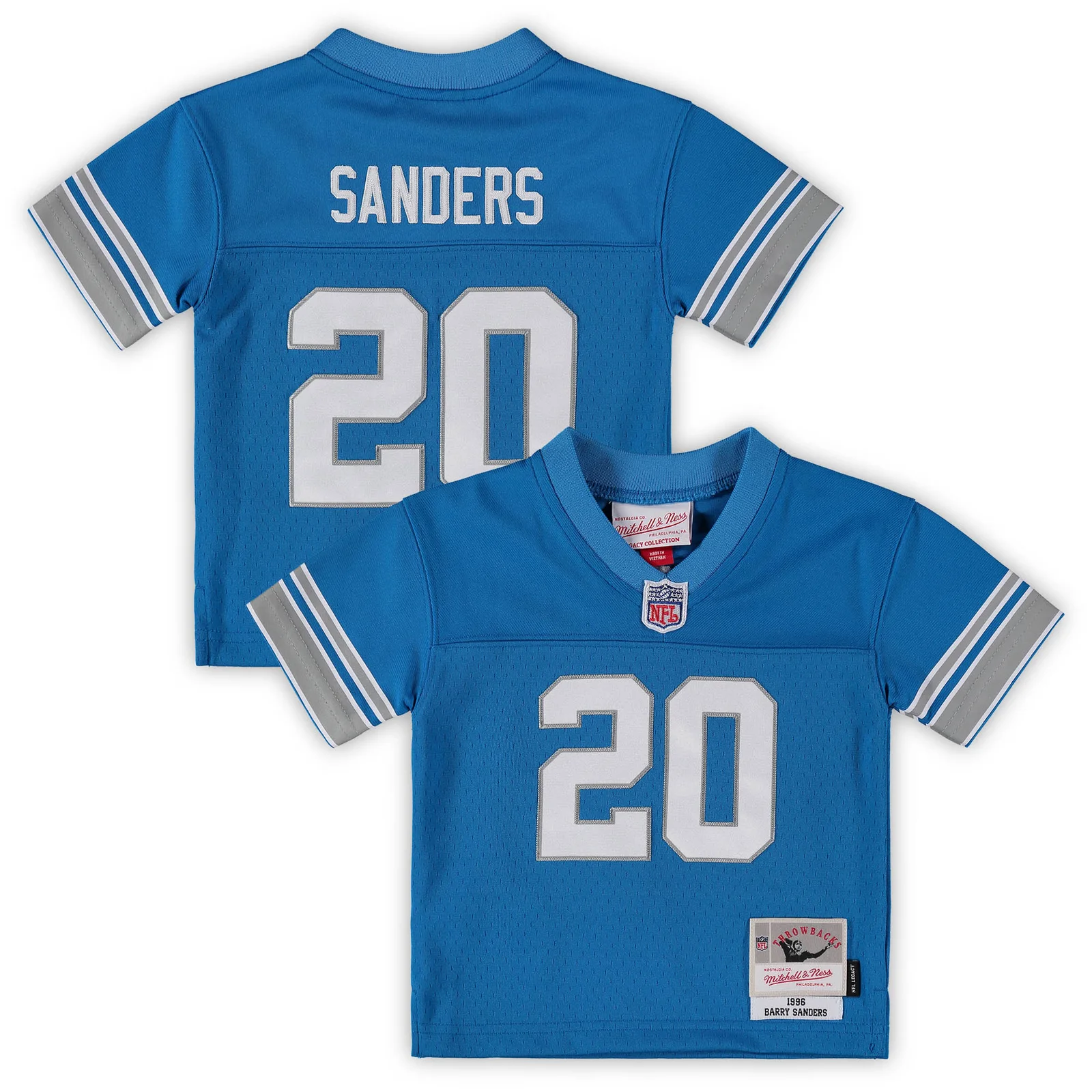 Men's Barry Sanders Detroit Lions Mitchell &amp; Ness Infant 1996 Retired Legacy Jersey - Blue -