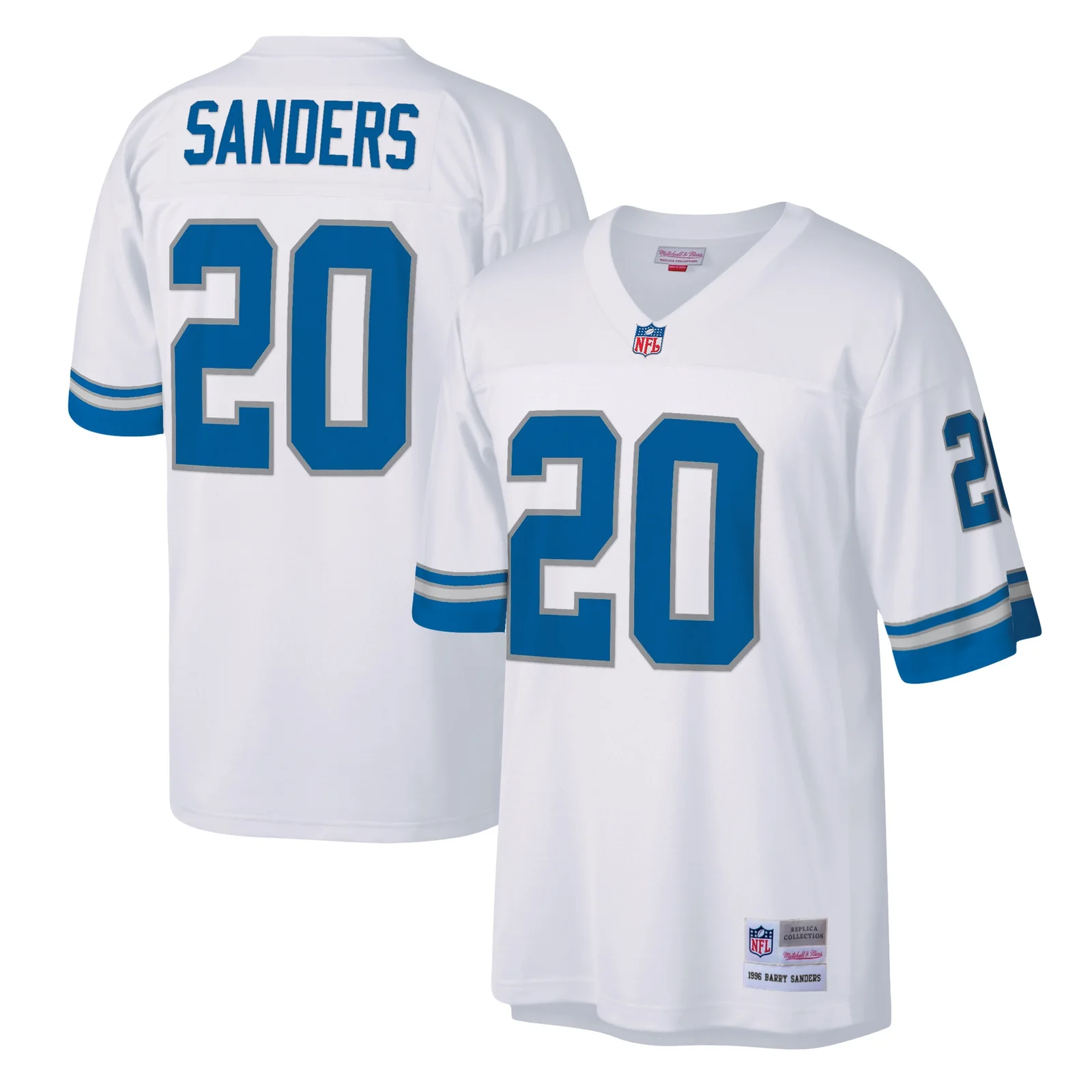 Men's Barry Sanders Detroit Lions Mitchell &amp; Ness Legacy  Jersey - White