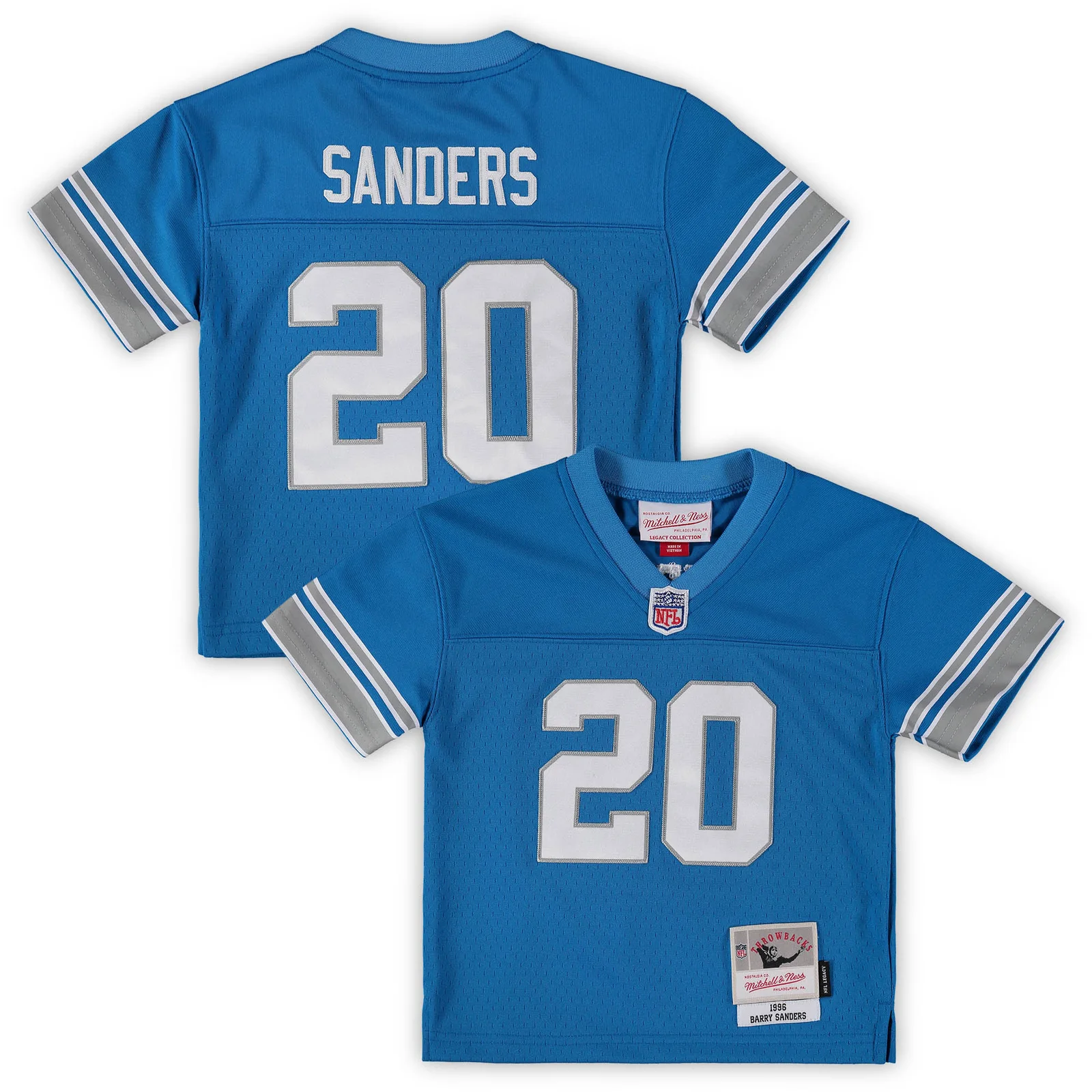 Men's Barry Sanders Detroit Lions Mitchell &amp; Ness Toddler 1996 Retired Legacy Jersey - Blue -