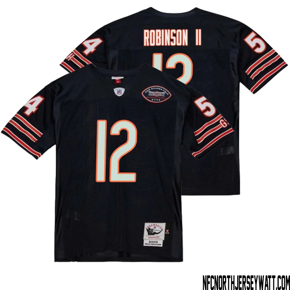Allen Robinson II No 12 Men Mitchell Ness Navy Chicago Bears 2004 Authentic Throwback Retired Player Jersey 1 1