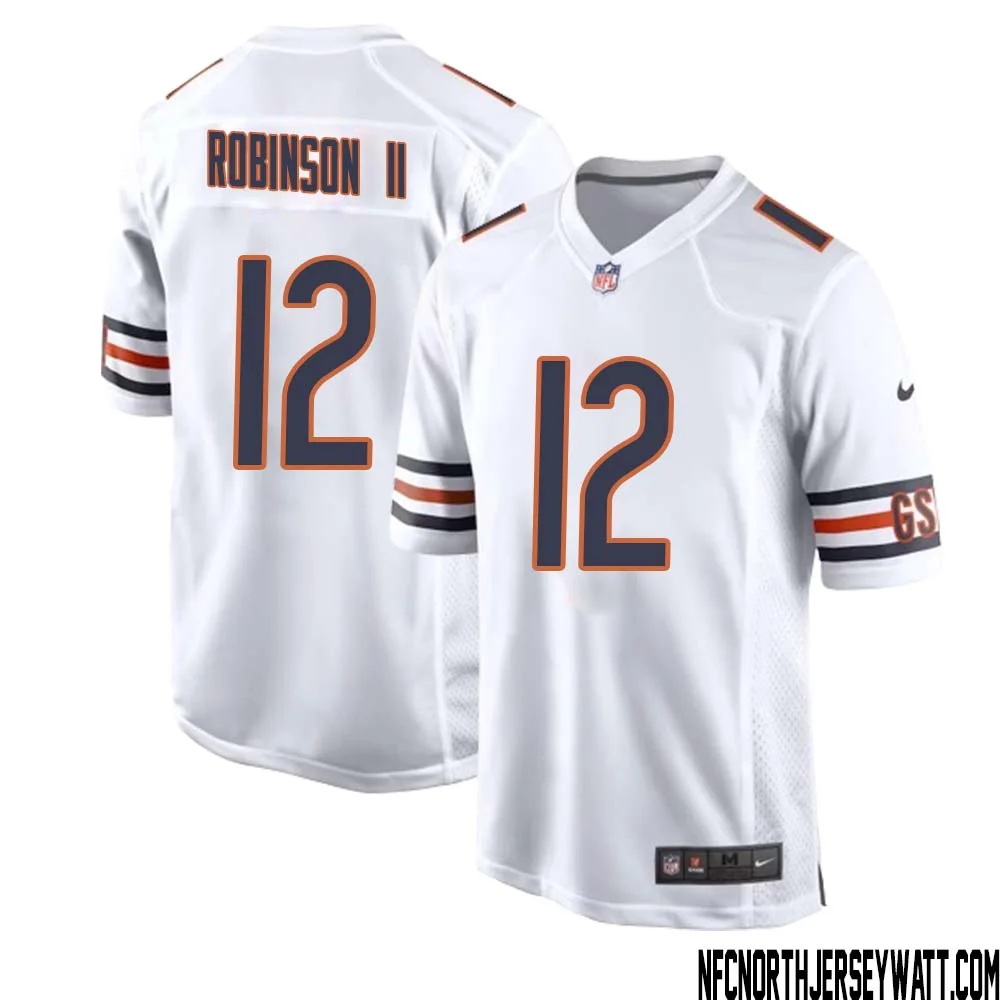 Allen Robinson II No 12 Men White Chicago Bears Away Game Jersey 1