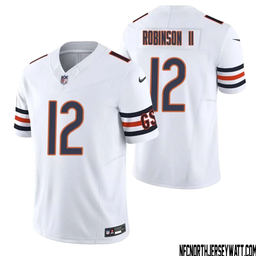 Allen Robinson II No 12 Men White Chicago Bears Vapor F.U.S.E. Limited Jersey 1