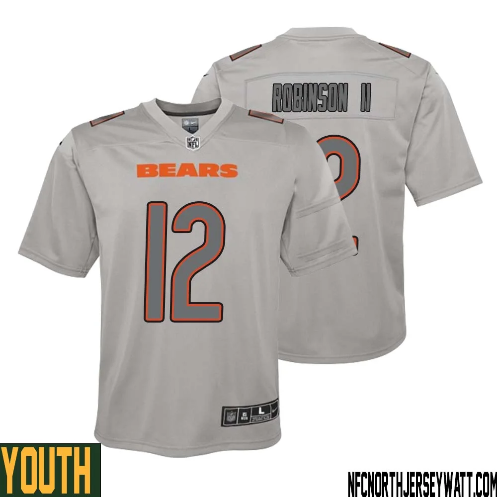 Allen Robinson II No 12 Youth Gray Chicago Bears Atmosphere Fashion Game Jersey