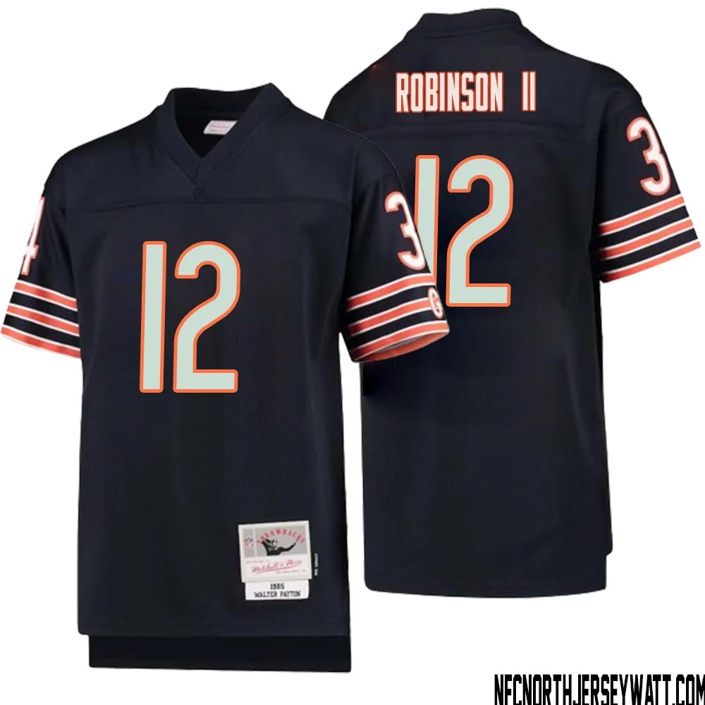 Allen Robinson II No 12 Youth Mitchell Ness Navy Chicago Bears 1985 Legacy Retired Player Jersey 1