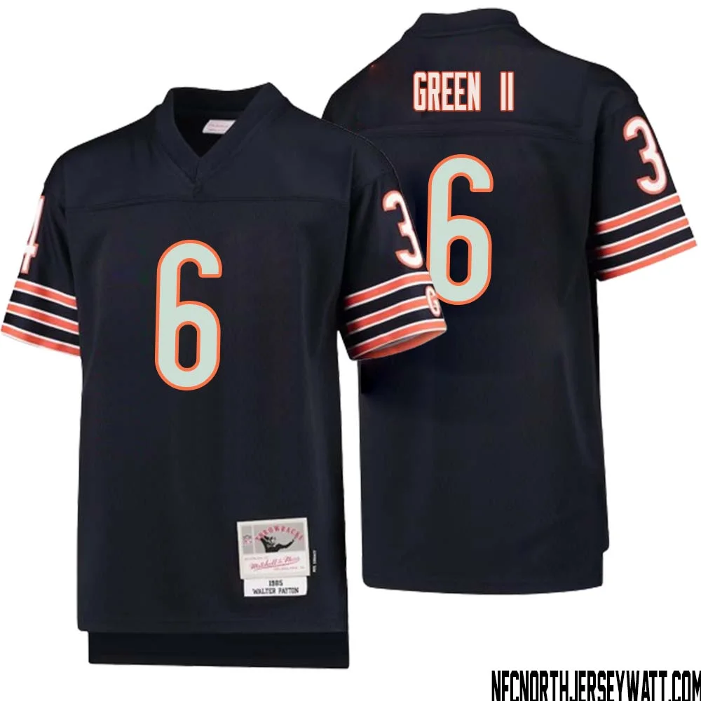 B.J. Green II No 6 Youth Mitchell Ness Navy Chicago Bears 1985 Legacy Retired Player Jersey