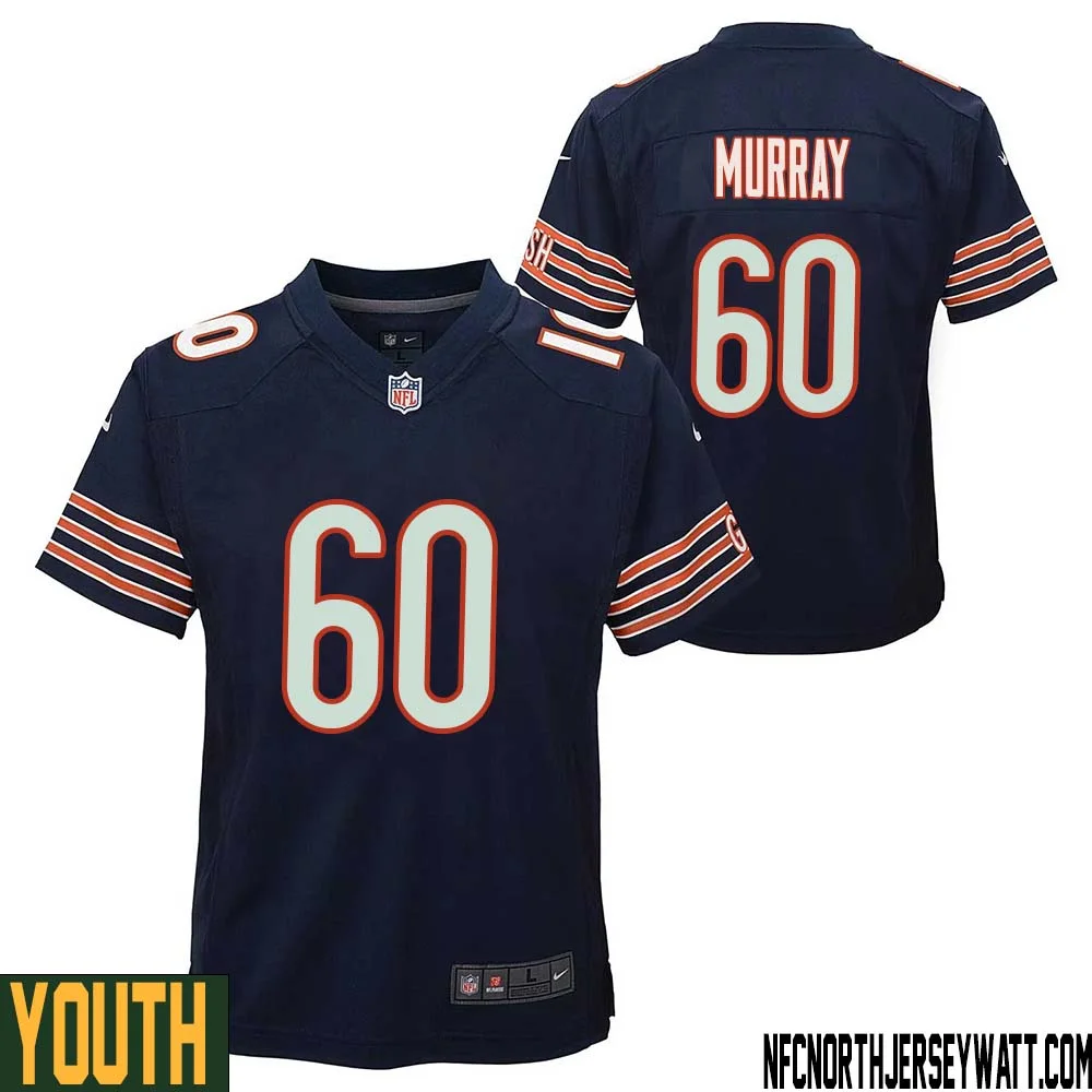 Bill Murray No 60 Chicago Bears Home Game Navy Jersey for Youth 1