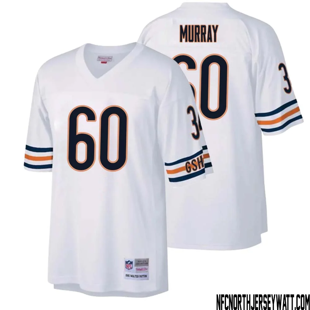 Bill Murray No 60 Men Mitchell Ness White Chicago Bears Legacy Replica Jersey 1