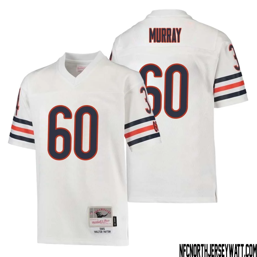 Bill Murray No 60 Youth Mitchell Ness White Chicago Bears 1985 Retired Player Legacy Jersey 1