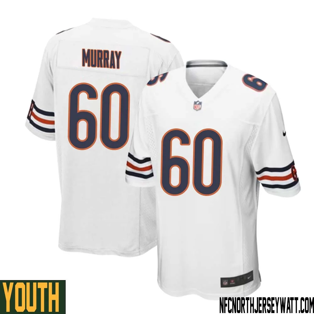 Bill Murray No 60 Youth White Chicago Bears Away Game Jersey