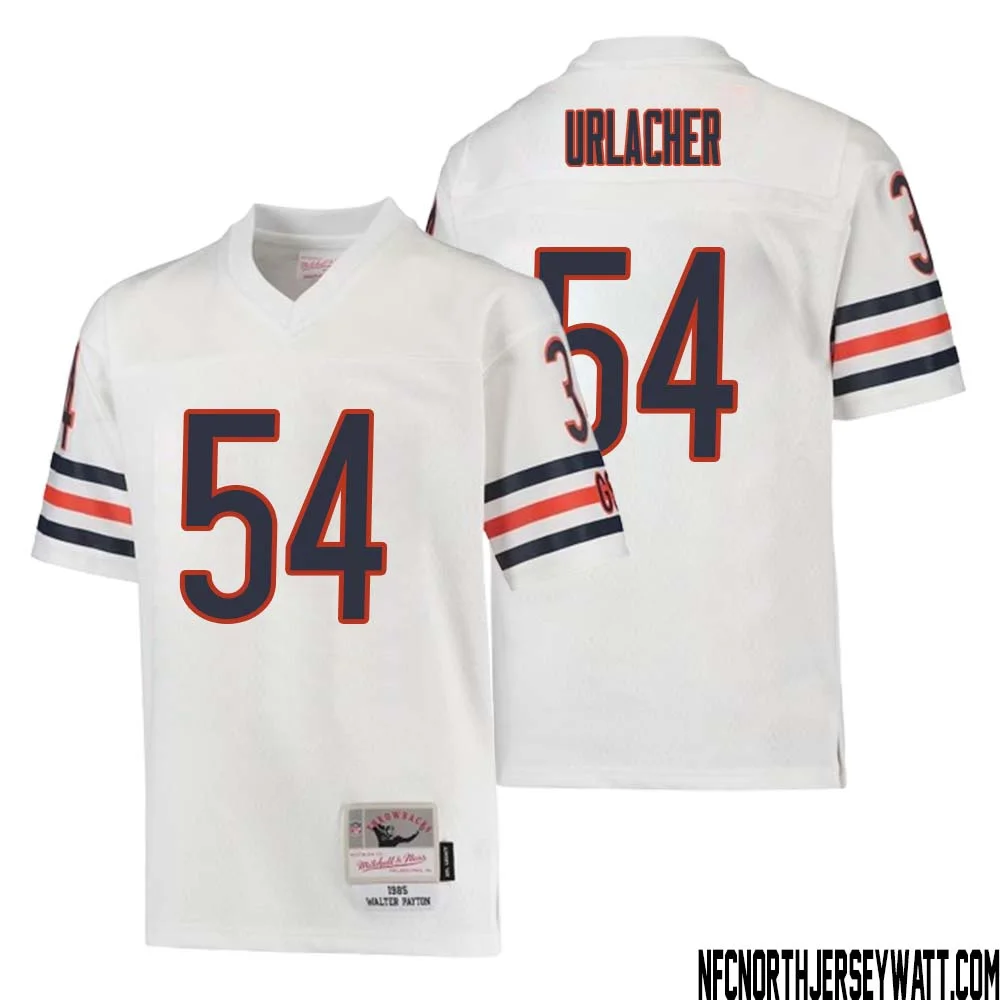Brian Urlacher No 54 Youth Mitchell Ness White Chicago Bears 1985 Retired Player Legacy Jersey 1