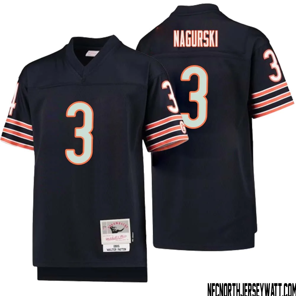 Bronko Nagurski No 3 Youth Mitchell Ness Navy Chicago Bears 1985 Legacy Retired Player Jersey