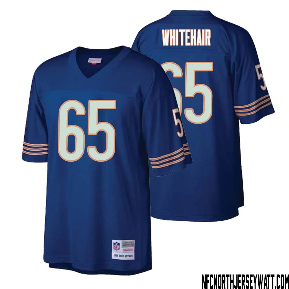 Cody Whitehair No 65 Men Mitchell Ness Navy Chicago Bears Retired Player Legacy Replica Jersey 1