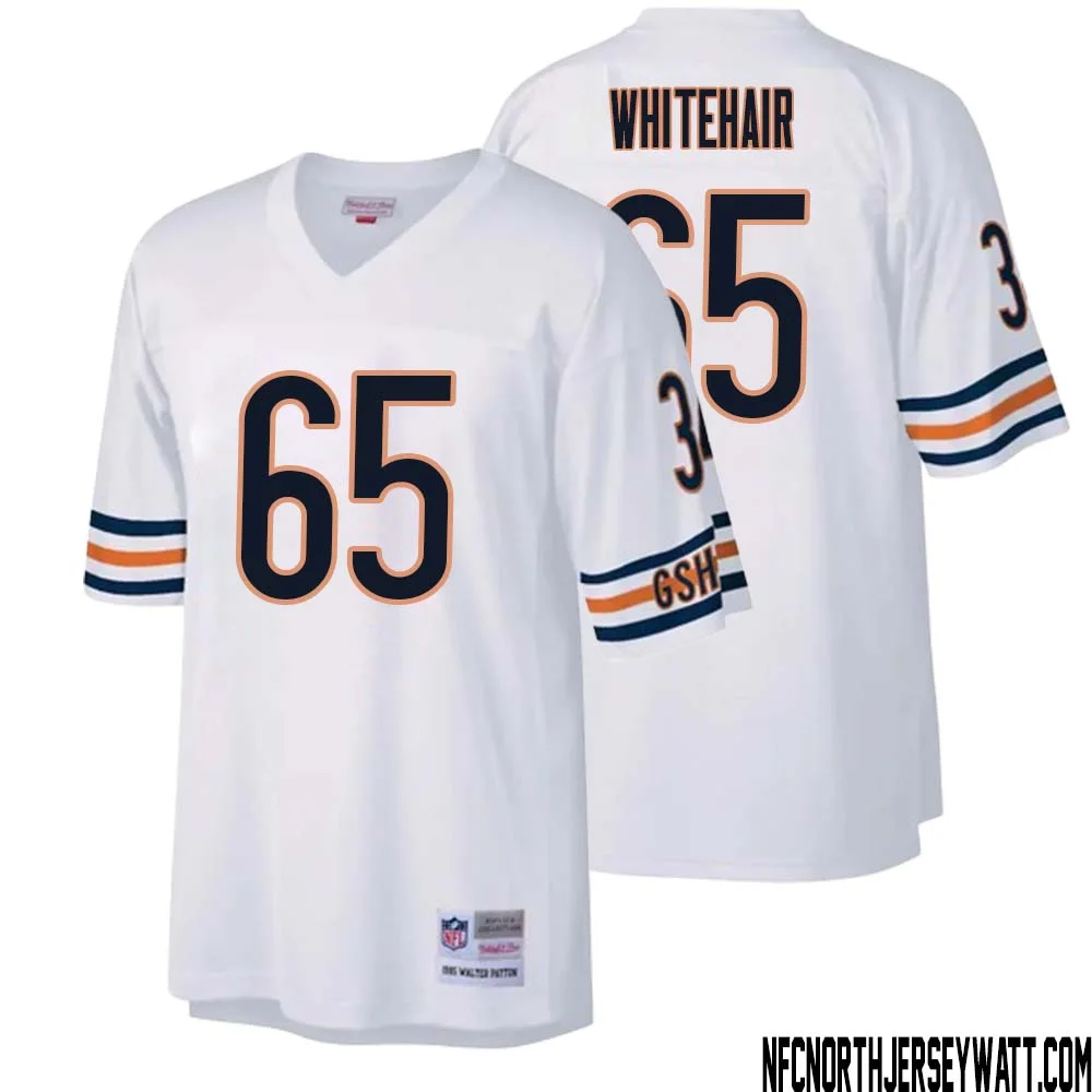 Cody Whitehair No 65 Men Mitchell Ness White Chicago Bears Legacy Replica Jersey 1