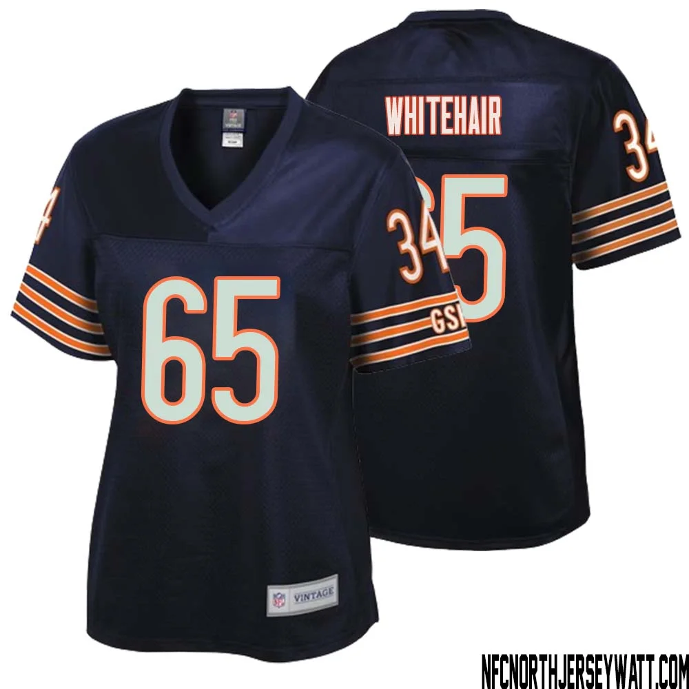Cody Whitehair No 65 Women NFL Pro Line Navy Chicago Bears Retired Player Replica Jersey