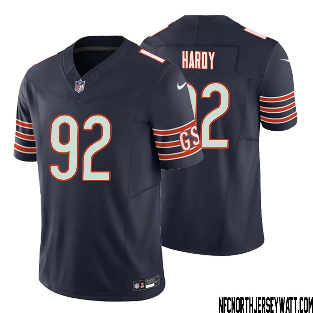 Daniel Hardy No 92 Men Navy Chicago Bears Vapor F.U.S.E. Limited Jersey