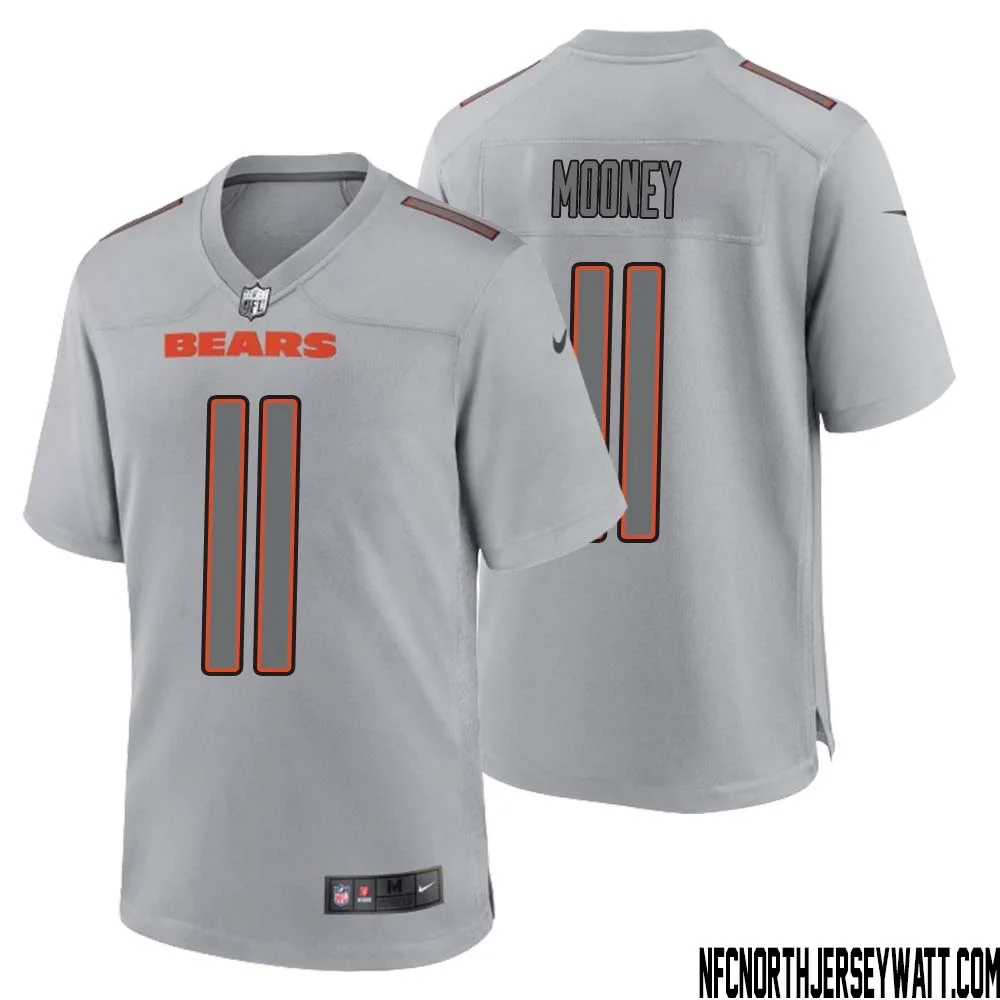 Darnell Mooney No 11 Men Gray Chicago Bears Atmosphere Fashion Game Jersey 1