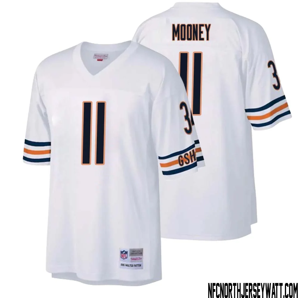 Darnell Mooney No 11 Men Mitchell Ness White Chicago Bears Legacy Replica Jersey