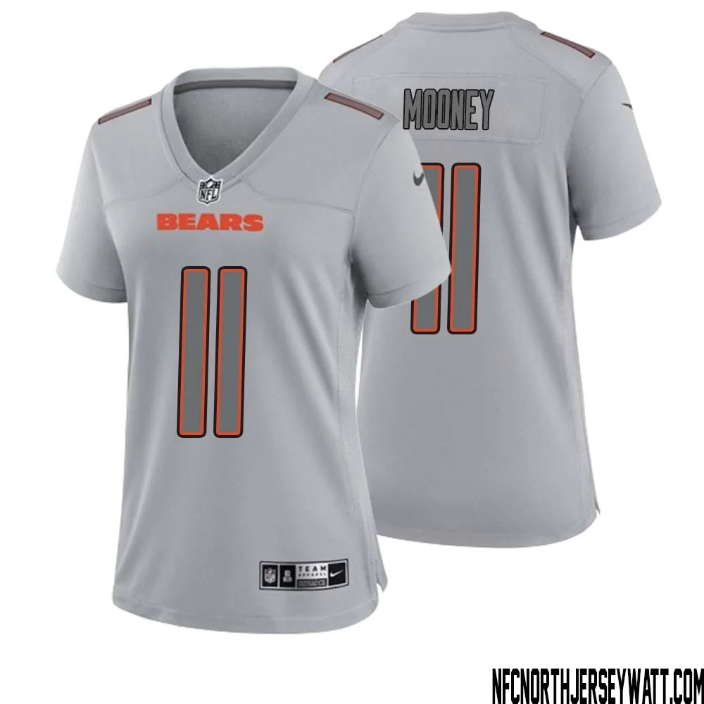 Darnell Mooney No 11 Women Gray Chicago Bears Atmosphere Fashion Game Jersey