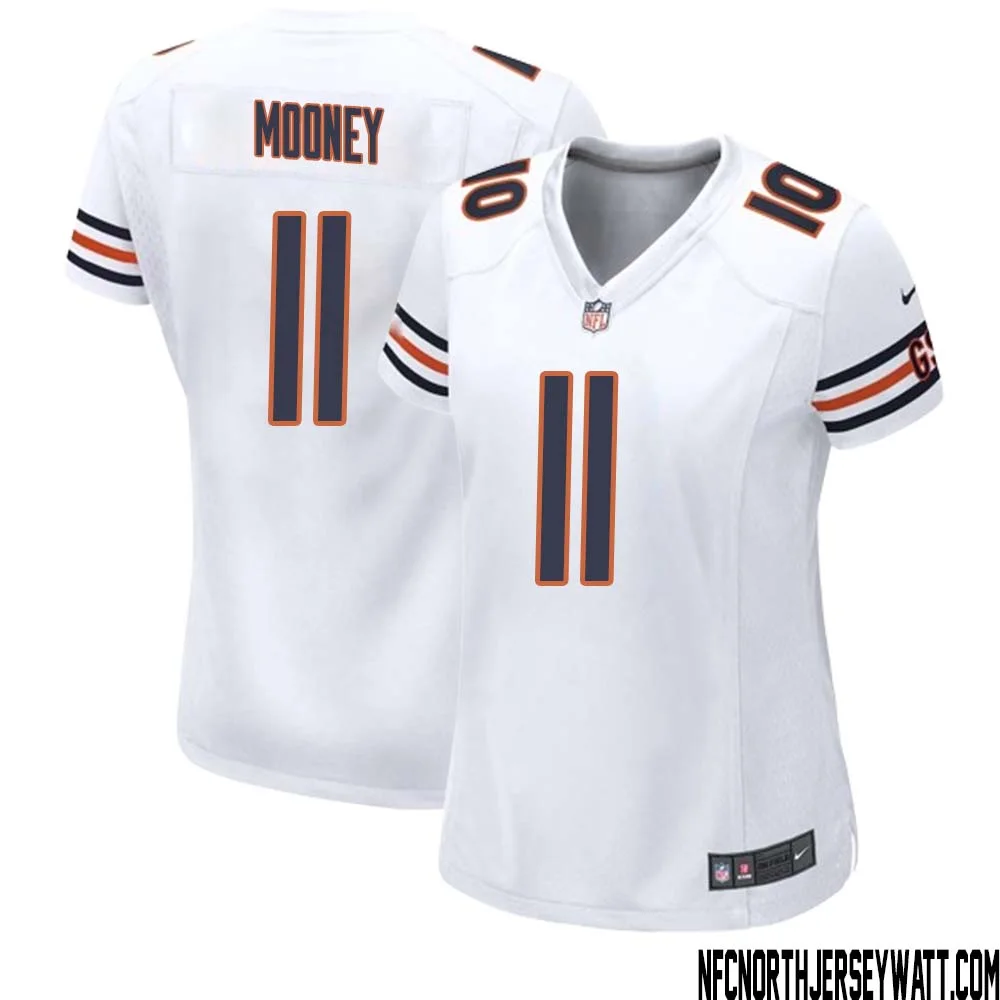 Darnell Mooney No 11 Women White Chicago Bears Away Game Jersey