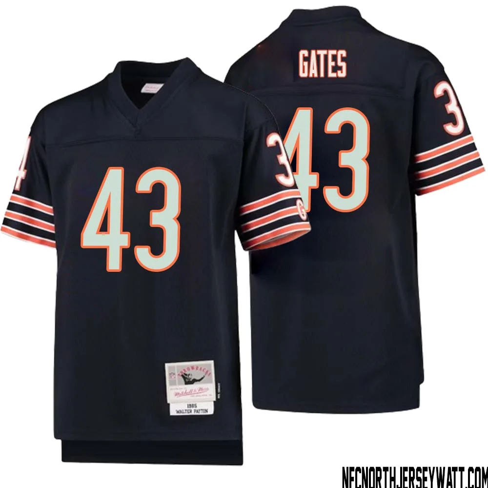 DeMarquis Gates No 43 Youth Mitchell Ness Navy Chicago Bears 1985 Legacy Retired Player Jersey