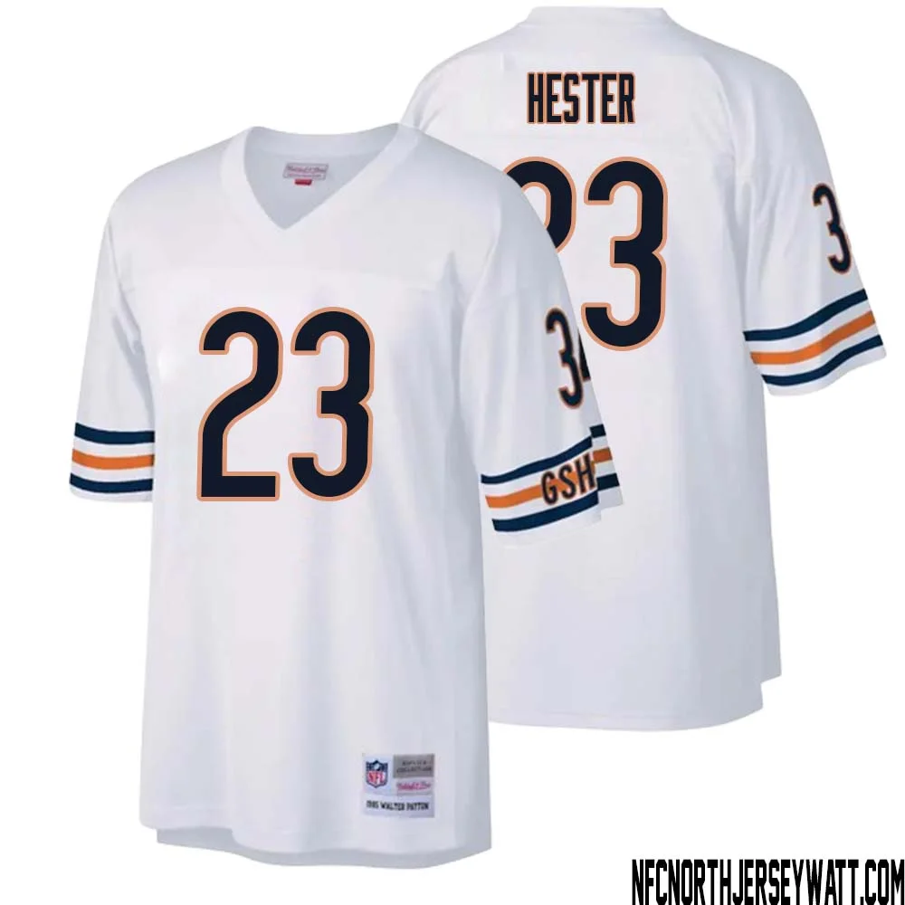 Devin Hester No 23 Men Mitchell Ness White Chicago Bears Legacy Replica Jersey 1