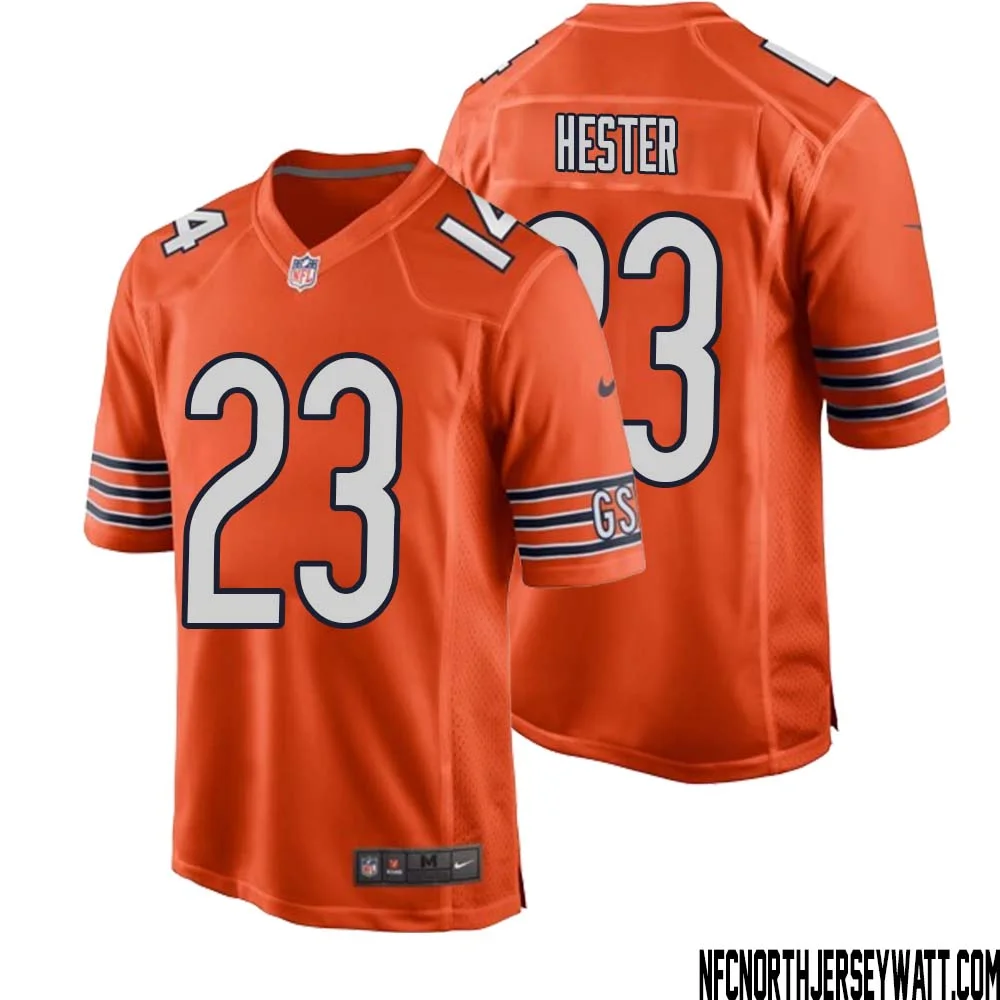 Devin Hester No 23 Men Orange Chicago Bears Alternate Game Player Jersey 1