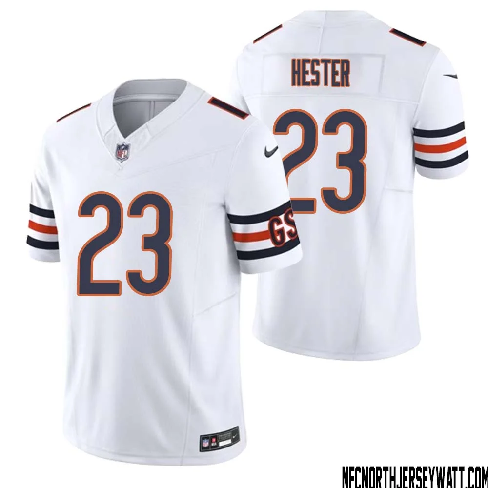 Devin Hester No 23 Men White Chicago Bears Vapor F.U.S.E. Limited Jersey 1