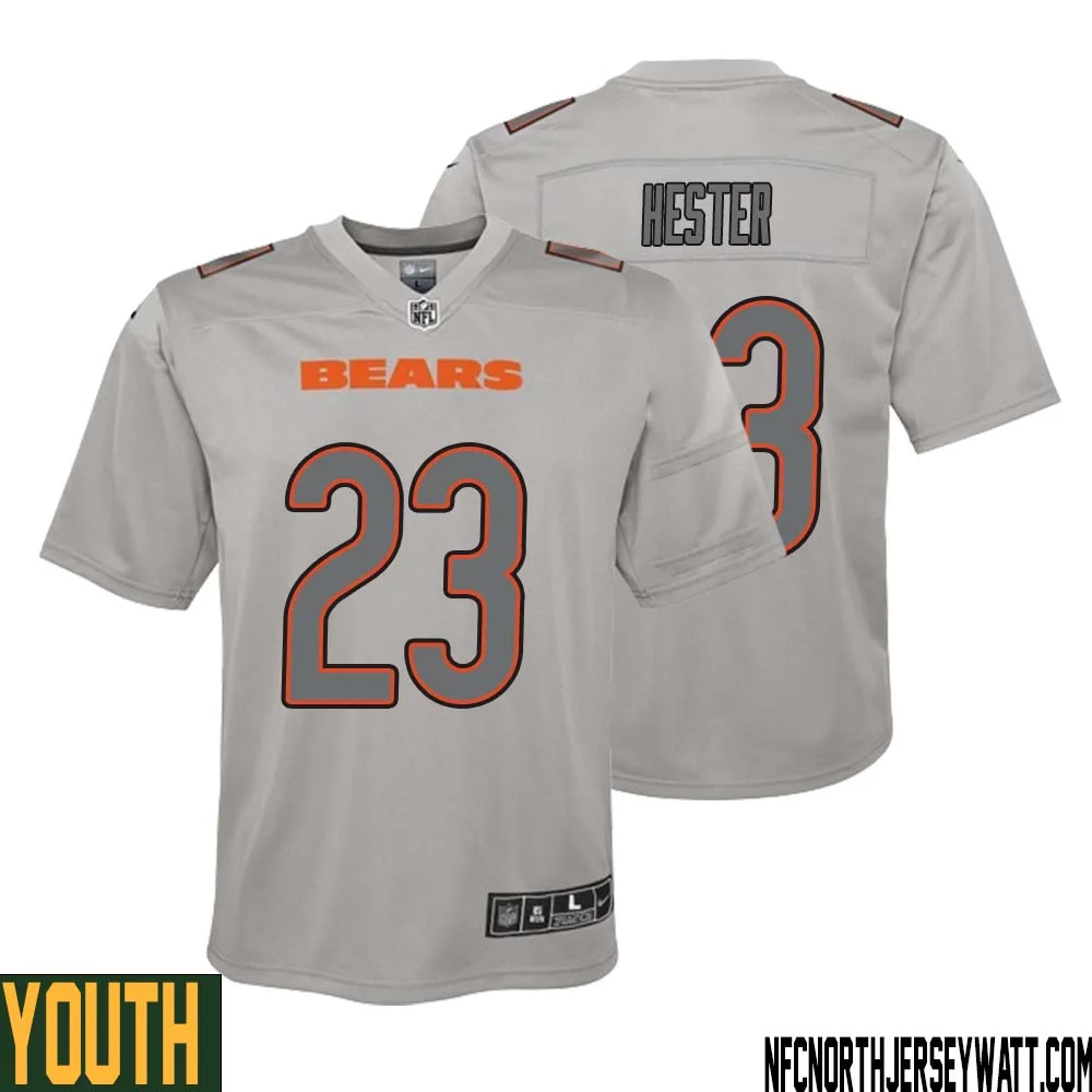 Devin Hester No 23 Youth Gray Chicago Bears Atmosphere Fashion Game Jersey