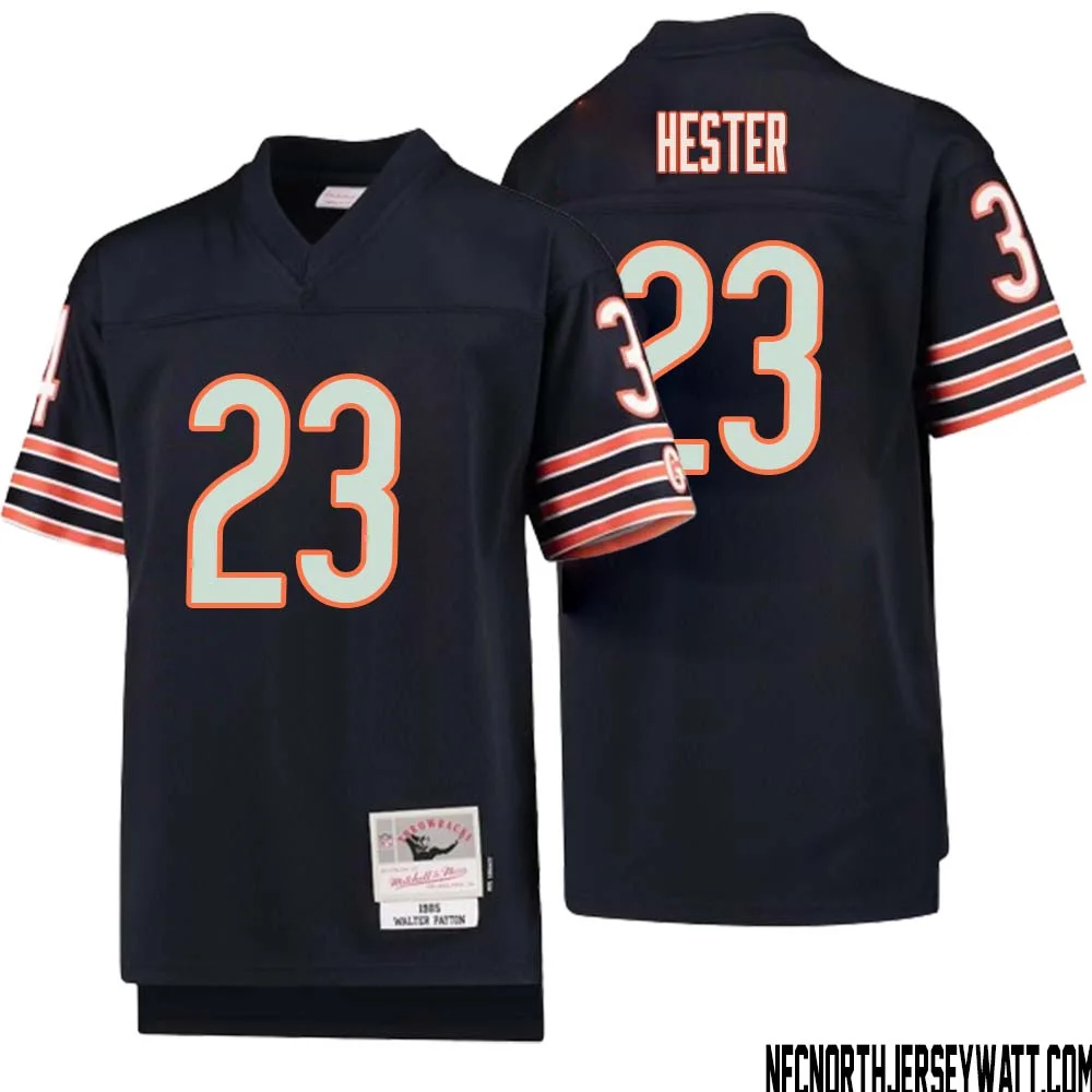 Devin Hester No 23 Youth Mitchell Ness Navy Chicago Bears 1985 Legacy Retired Player Jersey 1