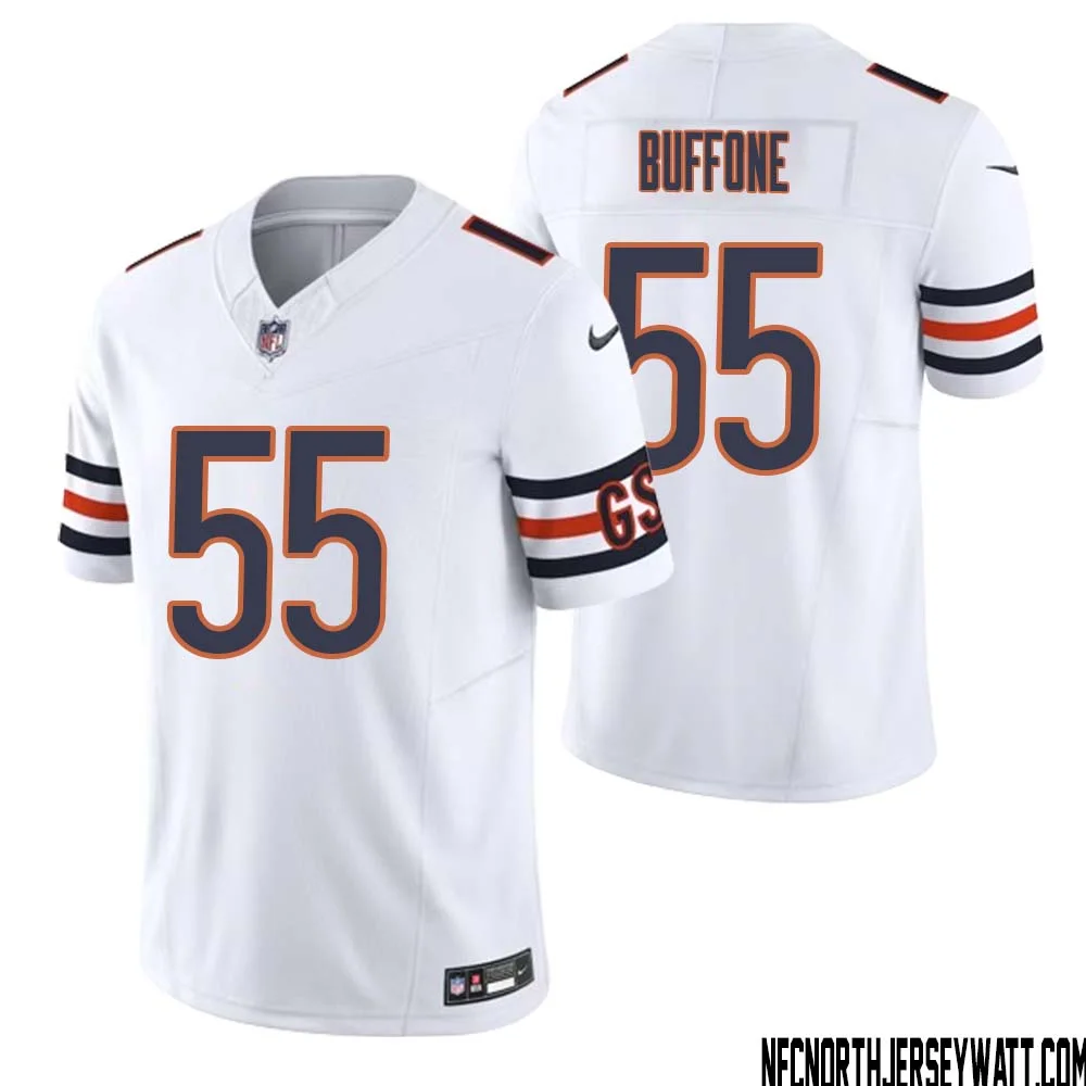Doug Buffone No 55 Men White Chicago Bears Vapor F.U.S.E. Limited Jersey 1