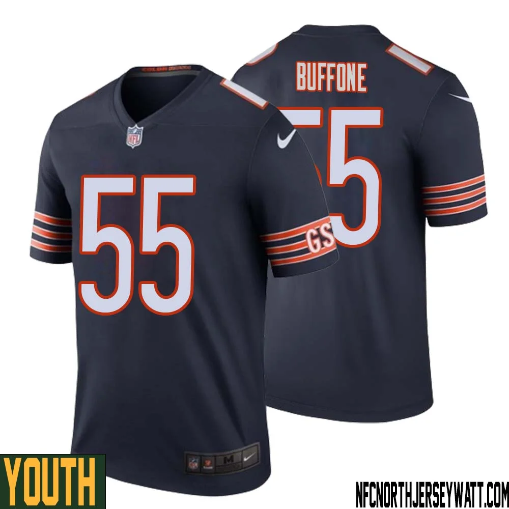 Doug Buffone No 55 Youth Navy Chicago Bears Color Rush Legend Jersey 1