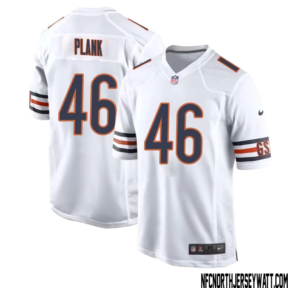 Doug Plank No 46 Men White Chicago Bears Away Game Jersey 1
