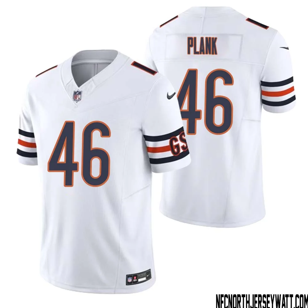 Doug Plank No 46 Men White Chicago Bears Vapor F.U.S.E. Limited Jersey