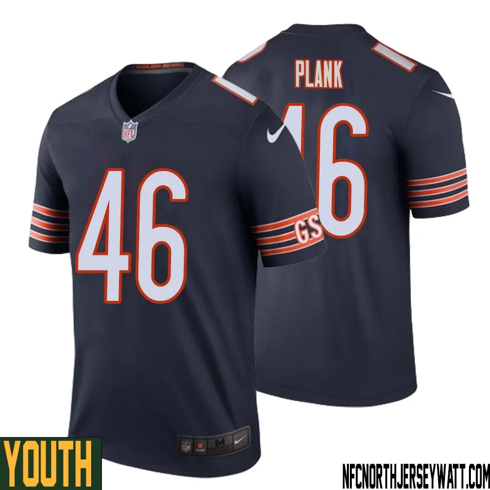 Doug Plank No 46 Youth Navy Chicago Bears Color Rush Legend Jersey 1