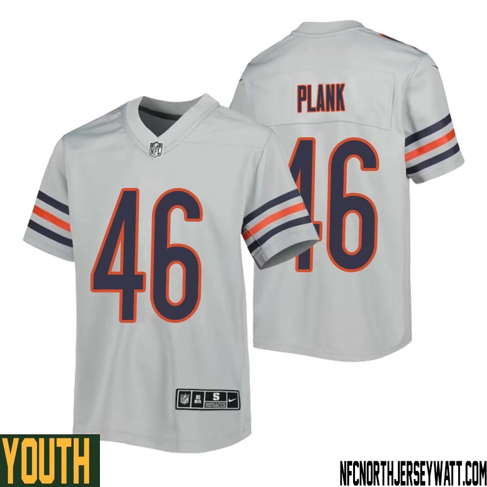 Doug Plank No 46 Youth Silver Chicago Bears Inverted Legend Jersey 1