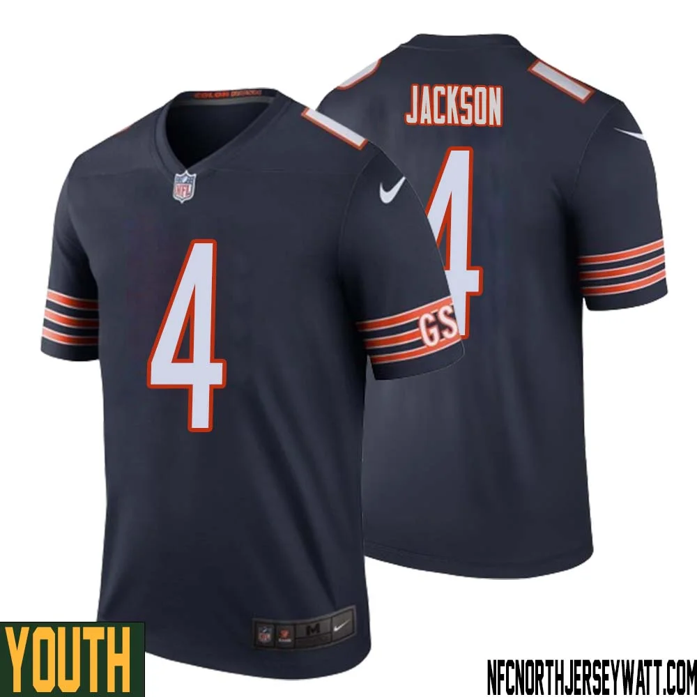 Eddie Jackson No 4 Youth Navy Chicago Bears Color Rush Legend Jersey 1