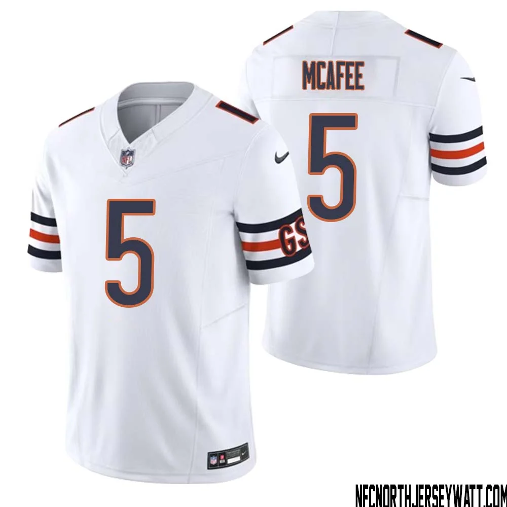 George McAfee No 5 Men White Chicago Bears Vapor F.U.S.E. Limited Jersey 1