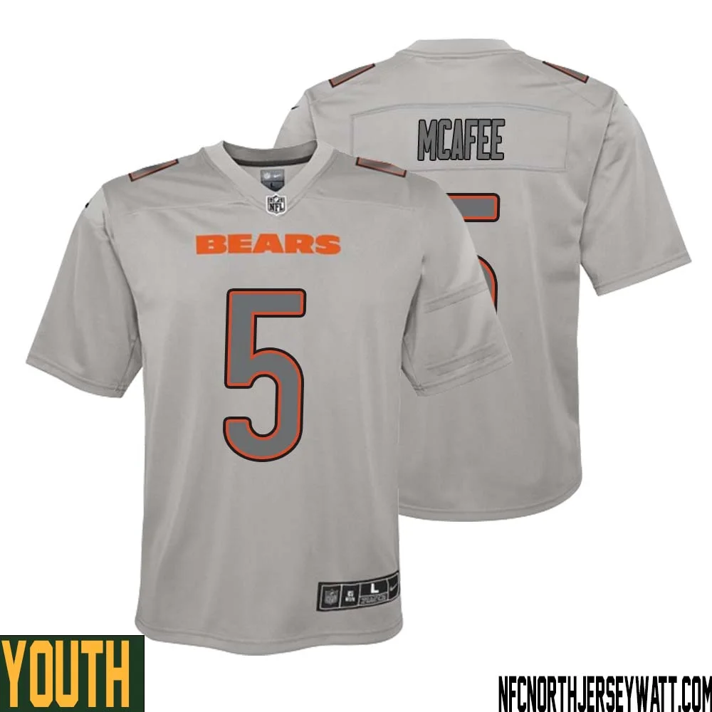 George McAfee No 5 Youth Gray Chicago Bears Atmosphere Fashion Game Jersey 1