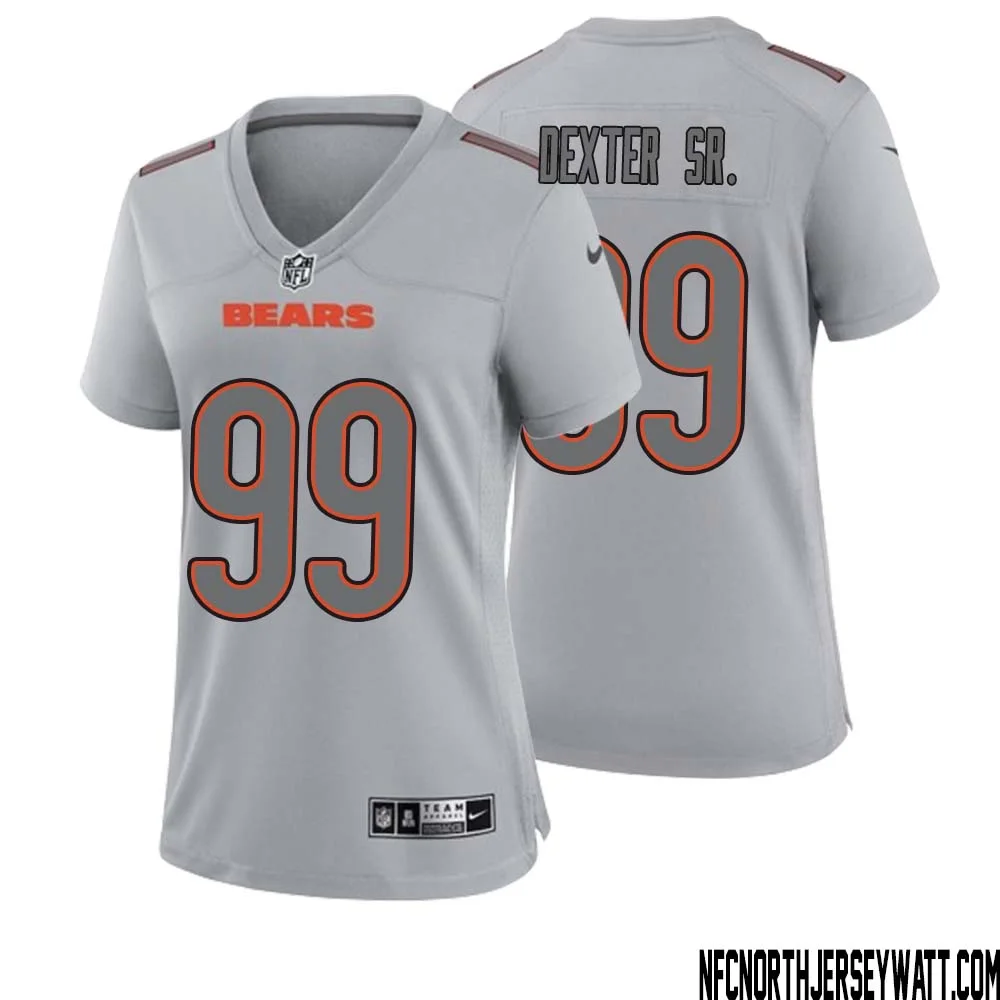 Gervon Dexter Sr. No 99 Women Gray Chicago Bears Atmosphere Fashion Game Jersey