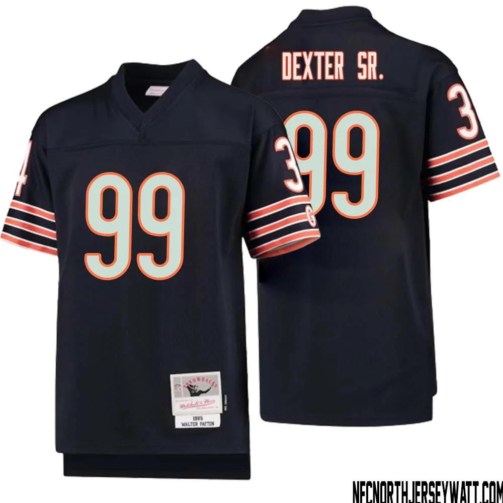 Gervon Dexter Sr. No 99 Youth Mitchell Ness Navy Chicago Bears 1985 Legacy Retired Player Jersey 1