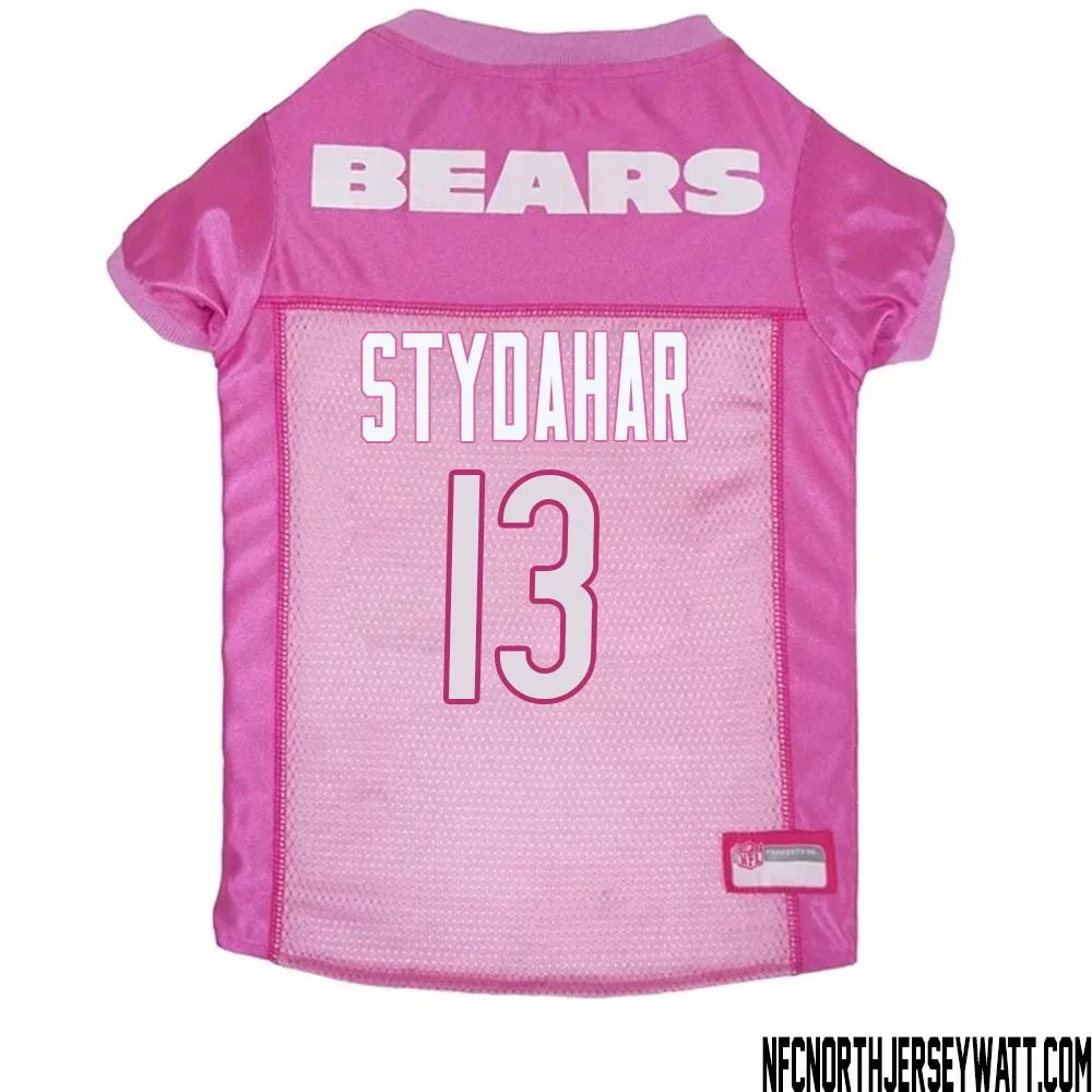 Joe Stydahar No 13 Chicago Bears Dog Jersey Pink 1