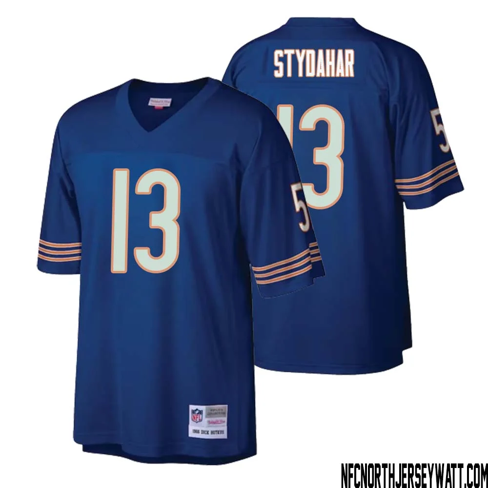 Joe Stydahar No 13 Men Mitchell Ness Navy Chicago Bears Retired Player Legacy Replica Jersey
