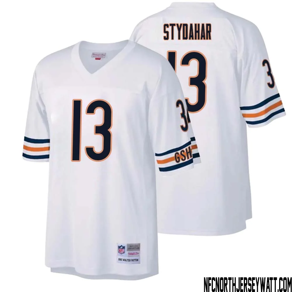 Joe Stydahar No 13 Men Mitchell Ness White Chicago Bears Legacy Replica Jersey 1