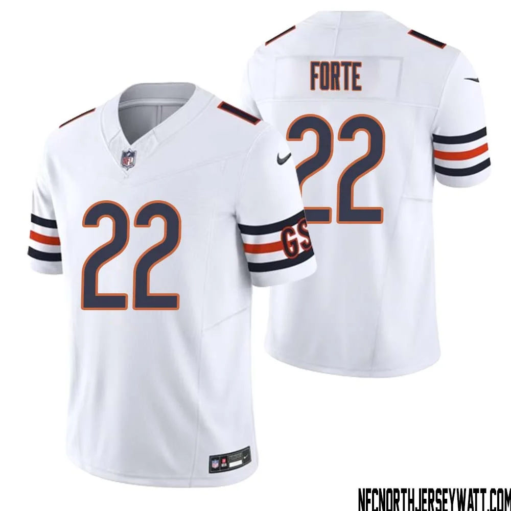 Matt Forte No 22 Men White Chicago Bears Vapor F.U.S.E. Limited Jersey