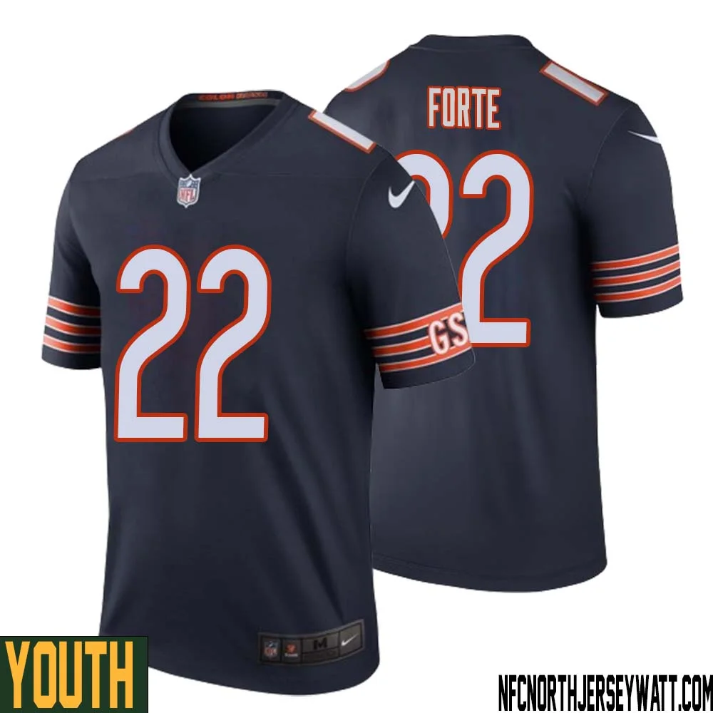 Matt Forte No 22 Youth Navy Chicago Bears Color Rush Legend Jersey 1